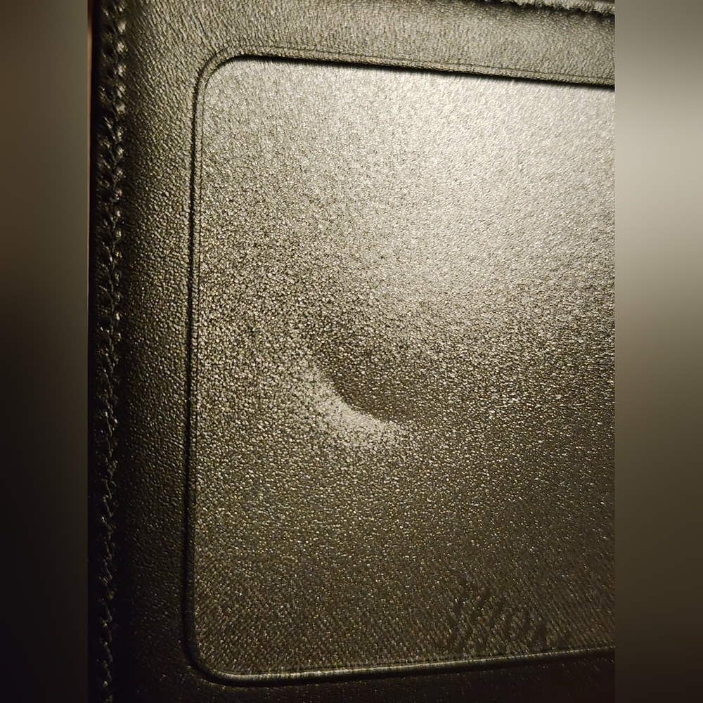 New 100% Auth Montblanc  Meisterstuck Leather Wallet 6 CC 2 View Pockets Black - Picture 10 of 10